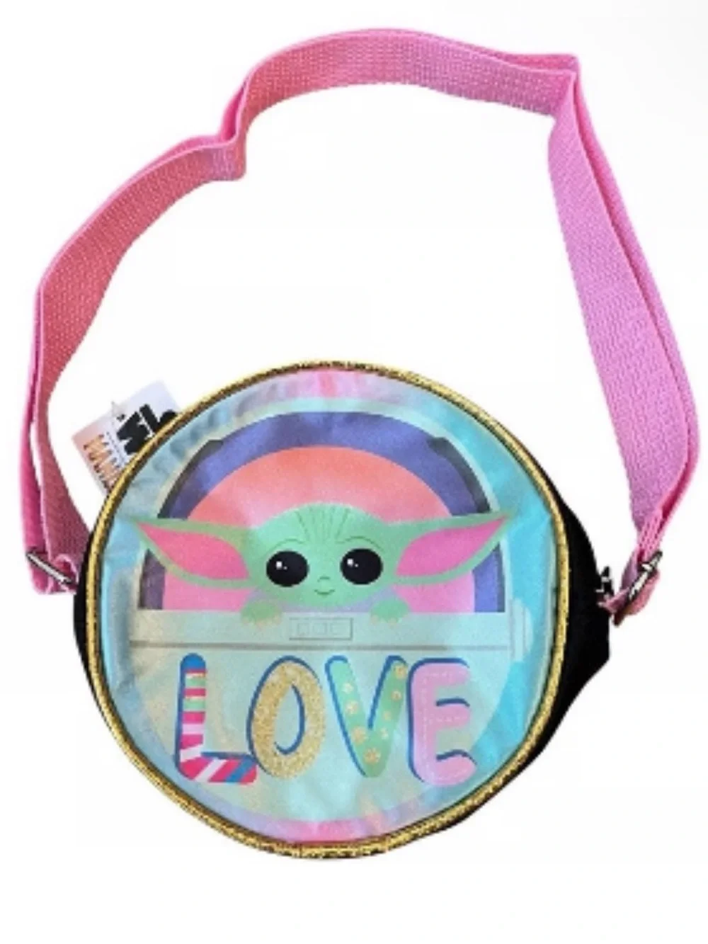 Star Wars Mandalorian Kids Crossbody Bag with Grogu LOVE Design *NWT